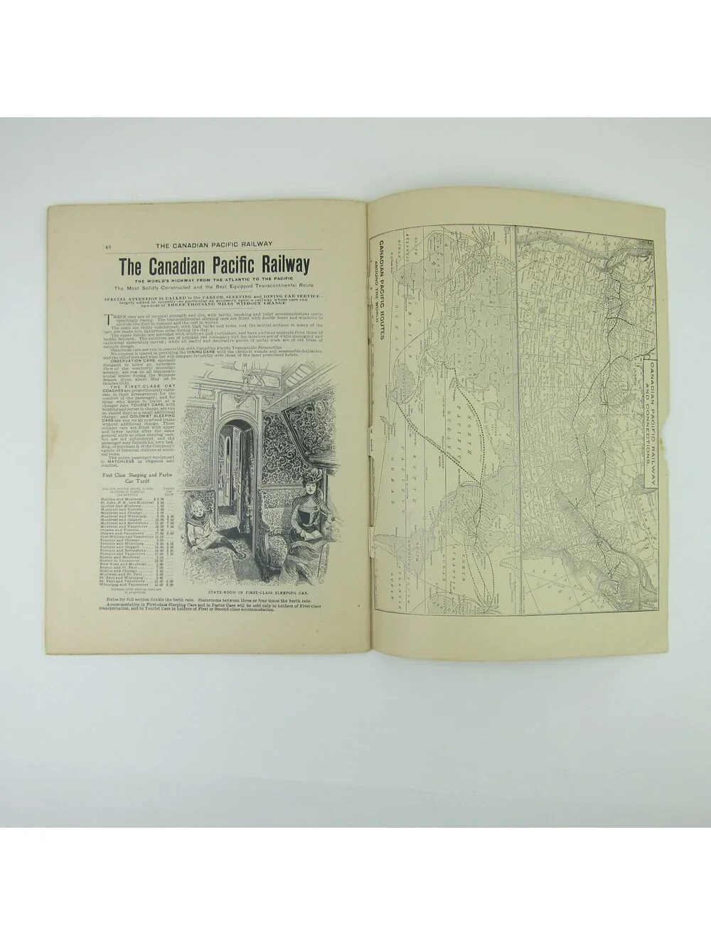 Canadian Pacific Railway Tour Book Canada Mountains Prairies Rivers Antique 1900